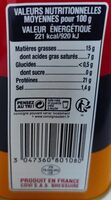 Hereford - Nutrition facts - fr