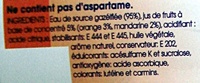 Taillefine Fiz Orange - Ingredients - fr
