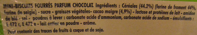 Mini BN Goût Chocolat (lot de 3) - Ingredients - fr