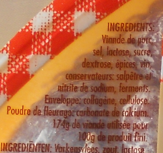 Croc'sec Nature - Ingredients - fr