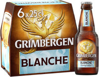 Grimbergen 6X25CL GRIMBERGEN BLANCHE 6.0 DEGRE ALCOOL - Product - fr