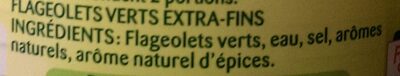 Flageolets Verts Extra-Fins - Ingredients - fr