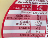 Extra Fines Classic - Nutrition facts - fr