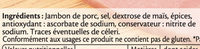 Le Paris sans couenne - 25% de Sel* -  10 tr. - Ingredients - fr