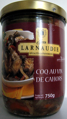 Coq au vin de Cahors Jean Larnaudie - Product - fr