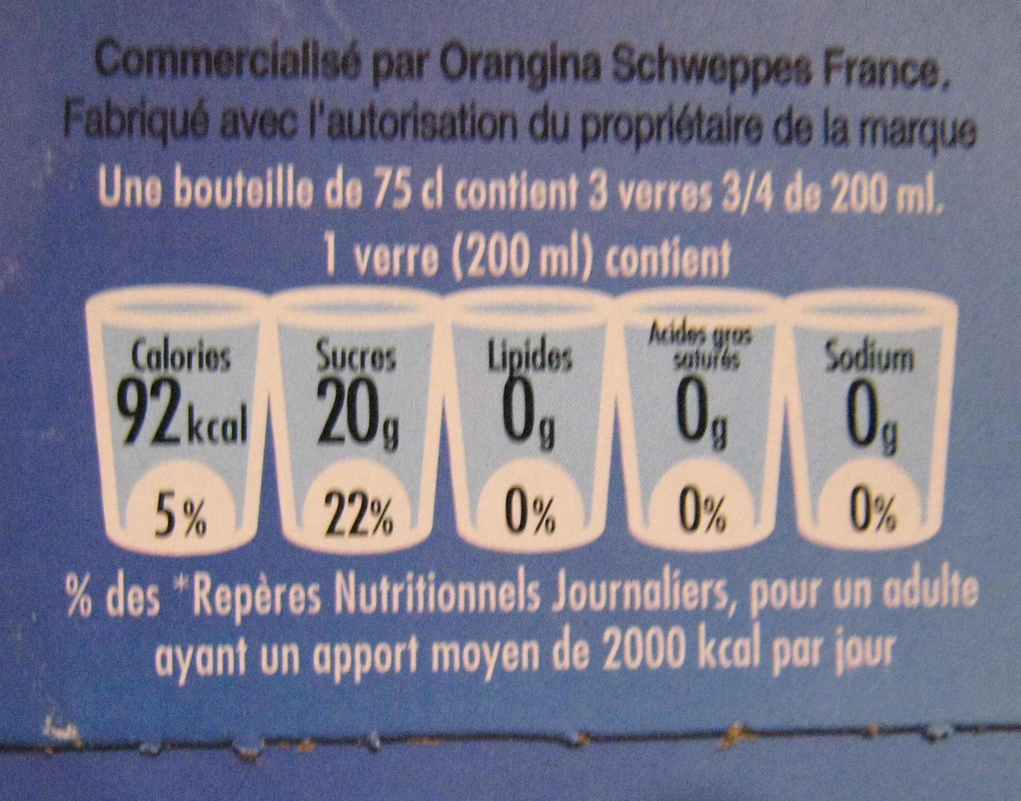 Jus de pomme pétillant Champomy (pack de 2) - Nutrition facts - fr
