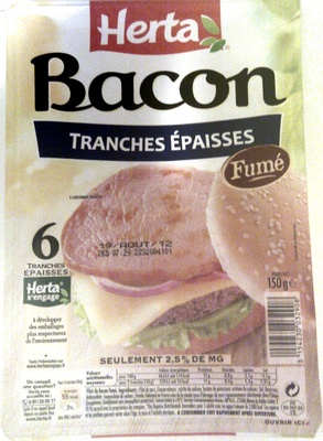Bacon tranches épaisses fumé - Product - fr