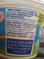 Crème fraîche épaisse - Nutrition facts - fr