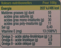 Primevère Bio doux Tartine & Cuisson - Nutrition facts - fr
