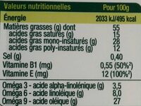 Tartine doux - Nutrition facts - fr