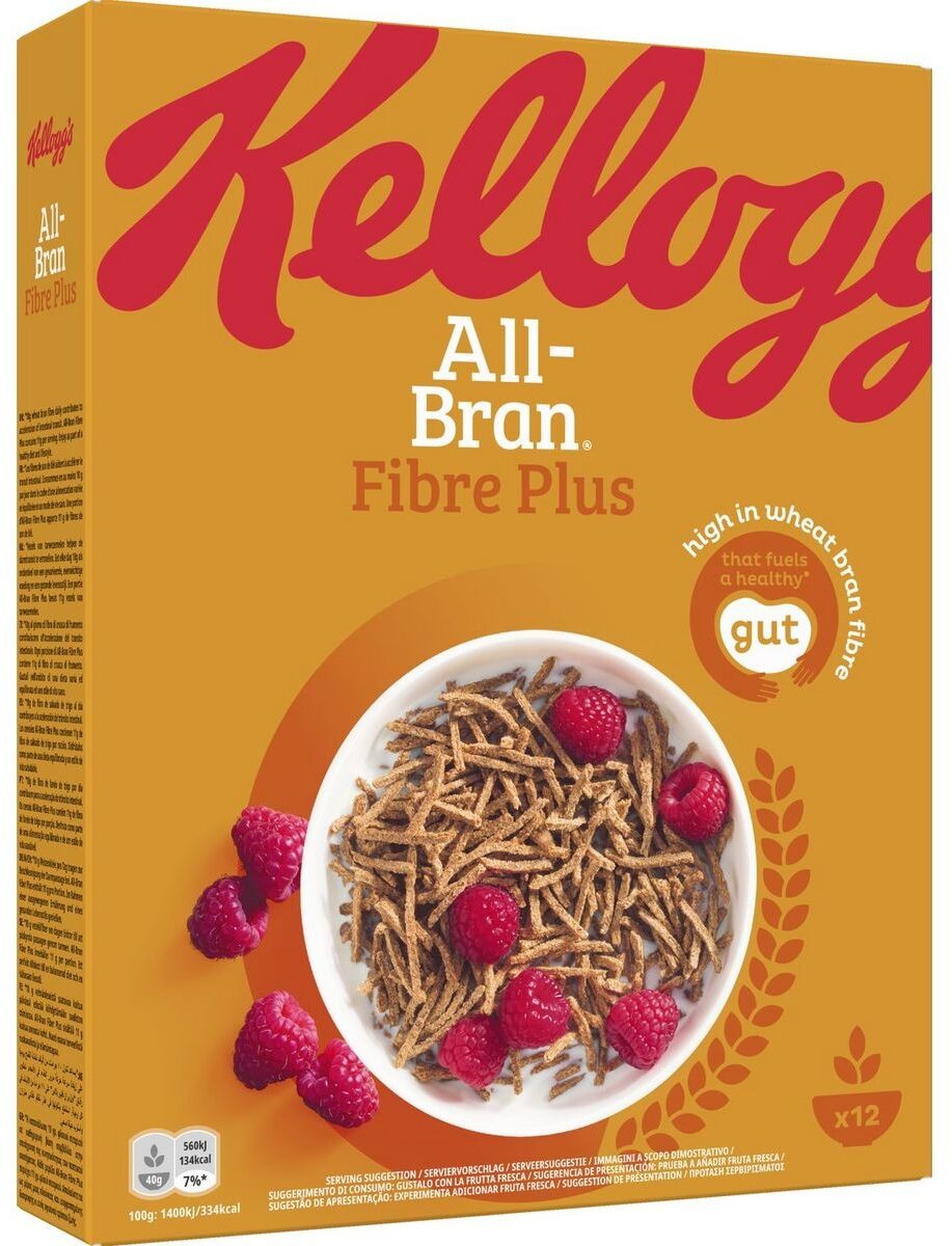 Céréales All Bran Kellogg's Fibre Plus - Product - en