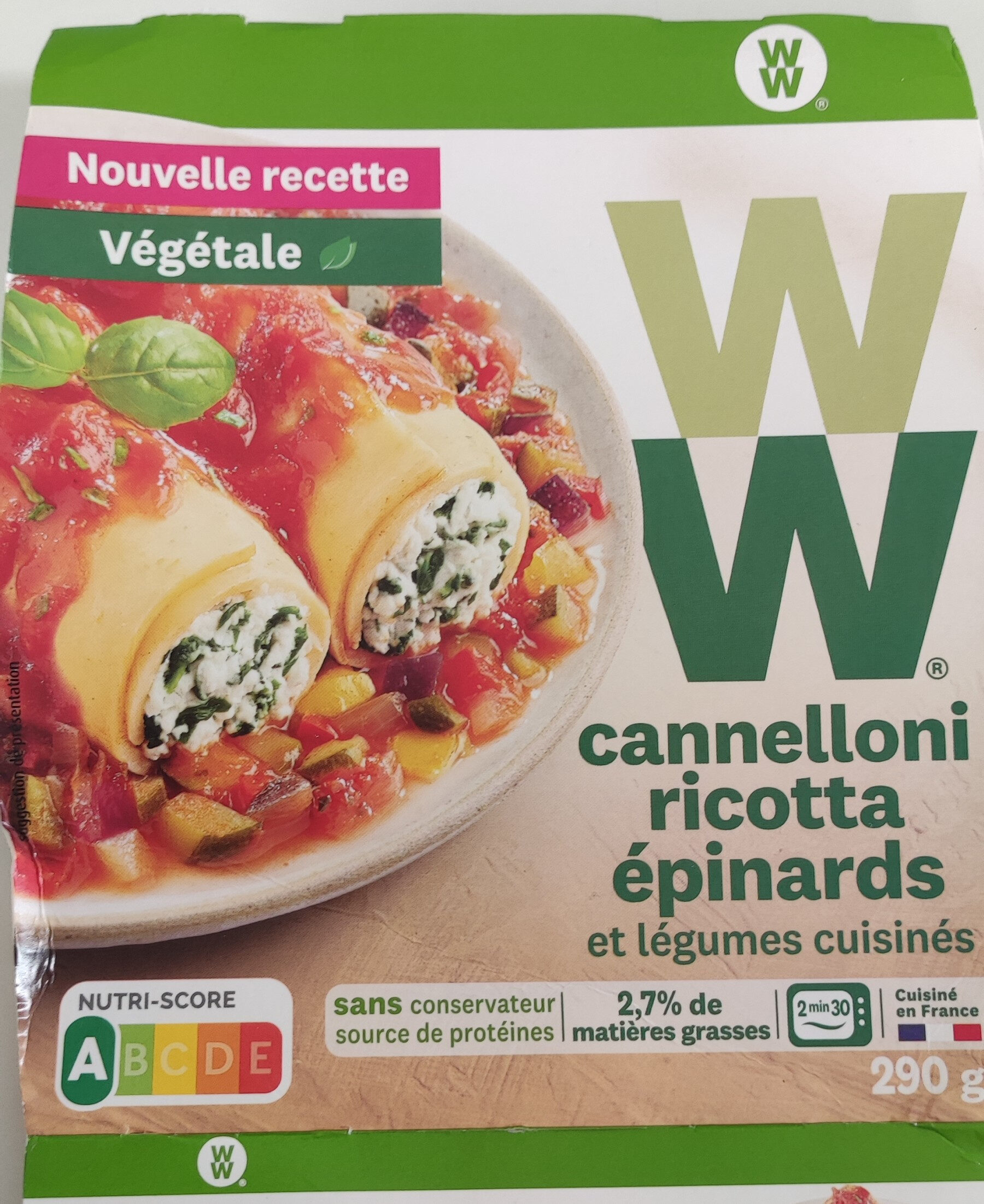 Cannelloni Ricotta et Epinards - Product - fr