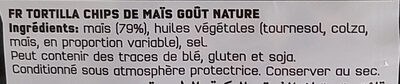 Doritos goût nature - Ingredients - fr