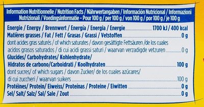 Sucre en morceaux n°4 - Nutrition facts - fr