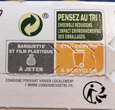 Biscuit Chocolat noir - Recycling instructions and/or packaging information - fr