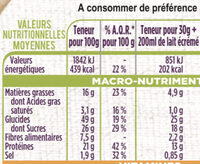 Crème saveur Chocolat - Nutrition facts - fr