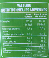 Boisson soja du Sud-Ouest Vanille - Nutrition facts - fr