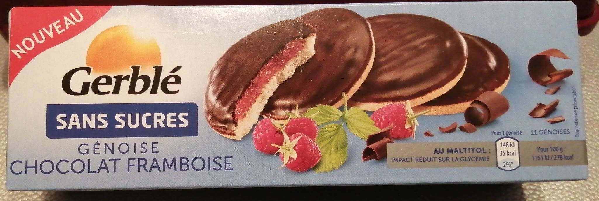 Gerblé sans sucres génoise chocolat framboise - Product - fr