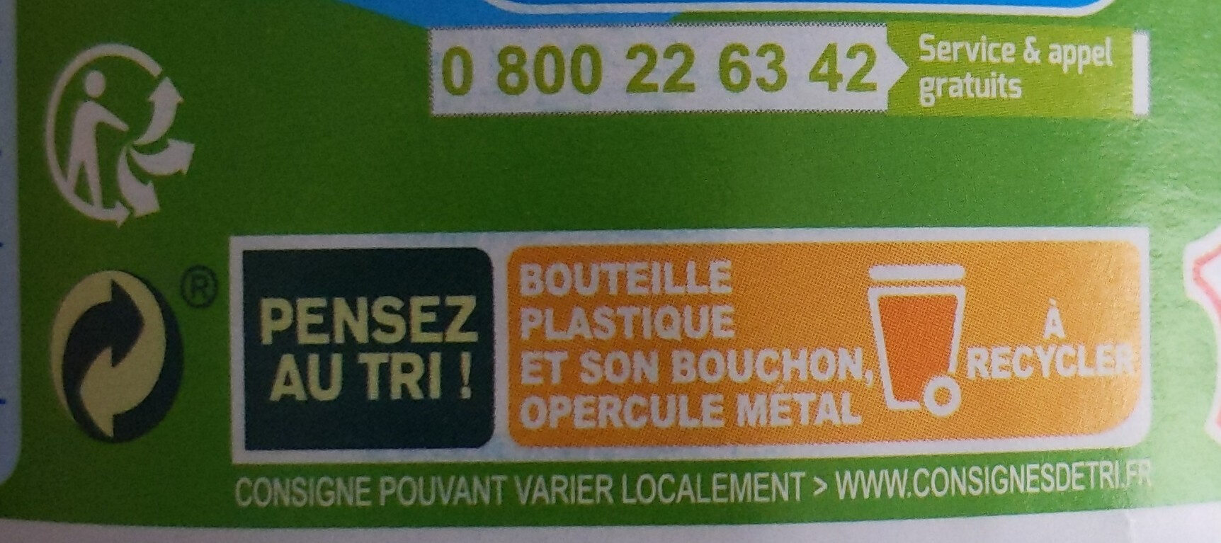 GrandLait Demi-écrémé - Recycling instructions and/or packaging information - fr