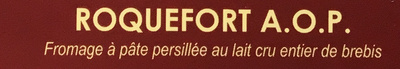 Roquefort a o p - Ingredients - fr