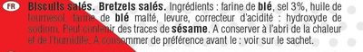 Sachet mini bretzels - Ingredients - fr