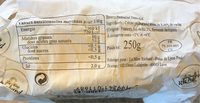 Beurre de Baratte demi sel - Nutrition facts - fr