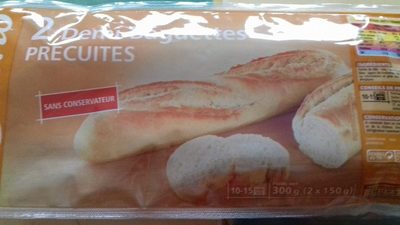 Demi-Baguettes précuites x2 - Product - fr