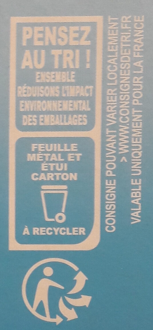 Blanc noix de coco caramélisées - Recycling instructions and/or packaging information - fr