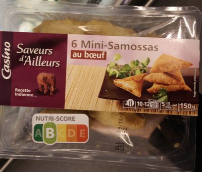 Saveurs d'Ailleurs - 6 Mini-Samossas au bœuf - Product - fr