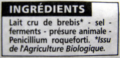 Roquefort AOP - Ingredients - fr