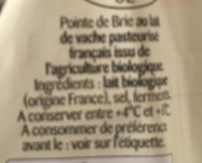 Le Brie - Ingredients - fr