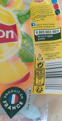 Lipton Ice Tea saveur pêche 1,5 L - Recycling instructions and/or packaging information - fr
