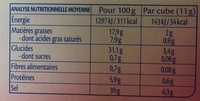 Bouillon cube volaille Bio - Nutrition facts - fr