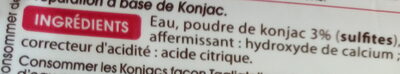 Tagliatelle de Konjac - Ingredients - fr