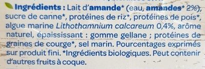 Boisson Amande Protéines - Ingredients - fr