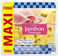 Lustucru ravioli jambon fromage format maxi500g - Product - fr