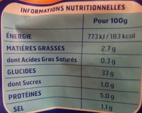Gnocchi à Poêler - Nutrition facts - fr