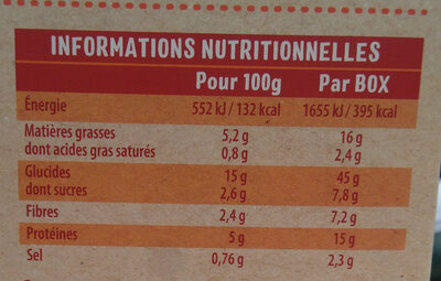 Quinoa & boulgour - Poulet rôti & légumes grillés - Nutrition facts - fr