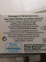 Ail de Garonne & Fines Herbes - Ingredients - fr