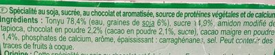 Soja chocolat - Ingredients - fr