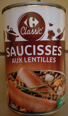 Saucisses aux Lentilles Cuisinées - Product - fr