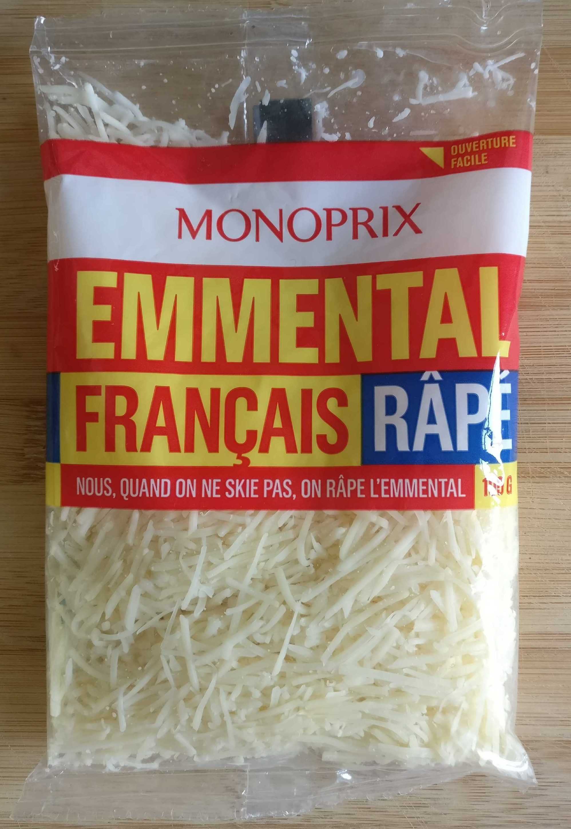 Emmental Français Râpé (29 % MG) - Product - fr