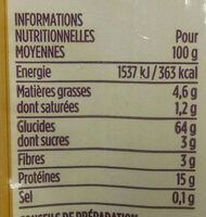 Pâtes d'Alsace (7 œufs frais au kilo), Spaghetti - Nutrition facts - fr