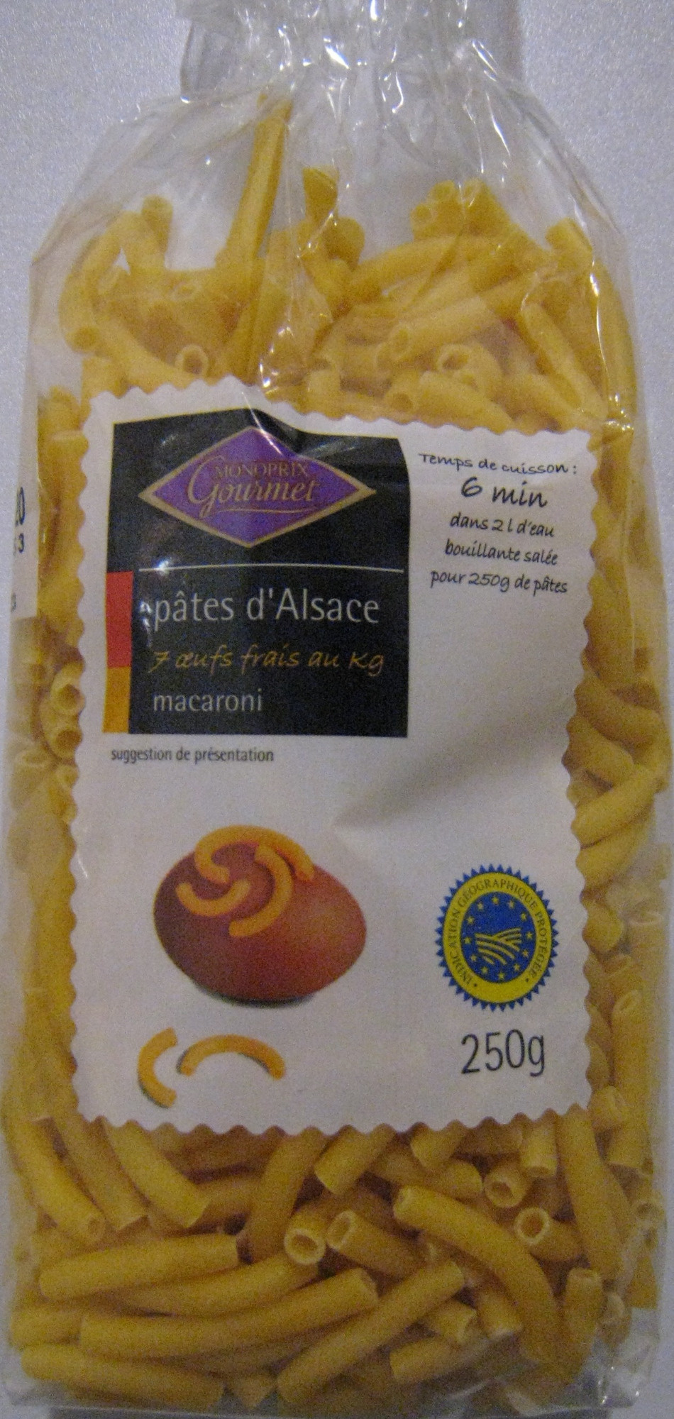 Pâtes d'Alsace (7 œufs frais au kilo), Macaroni - Product - fr