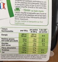 Risotto au Poulet et aux Champignons BIO - Nutrition facts - fr