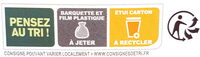 Coquillettes au Jambon et au Fromage - Recycling instructions and/or packaging information - fr