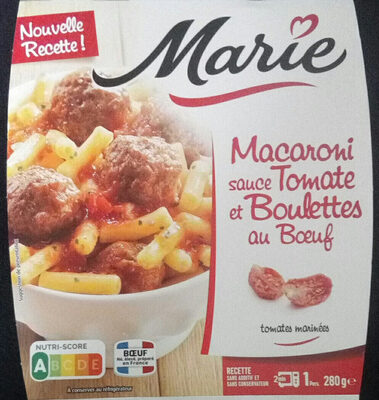 Macaroni sauce tomate et boulettes au bœuf - Product - fr