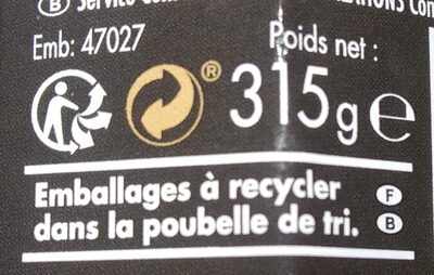 Préparation de pêche et mangue - Recycling instructions and/or packaging information
