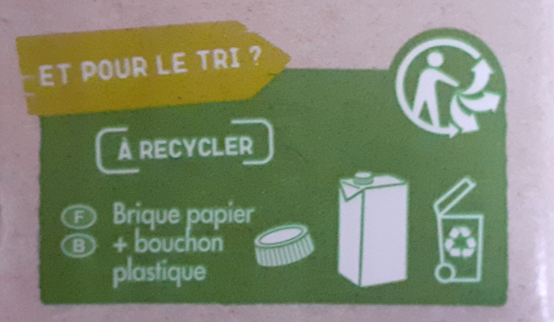 Boisson à l'avoine bio - Recycling instructions and/or packaging information - fr