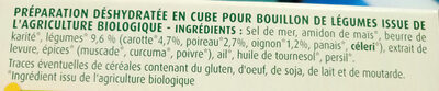 Bouillon de légumes BIO - Ingredients - fr